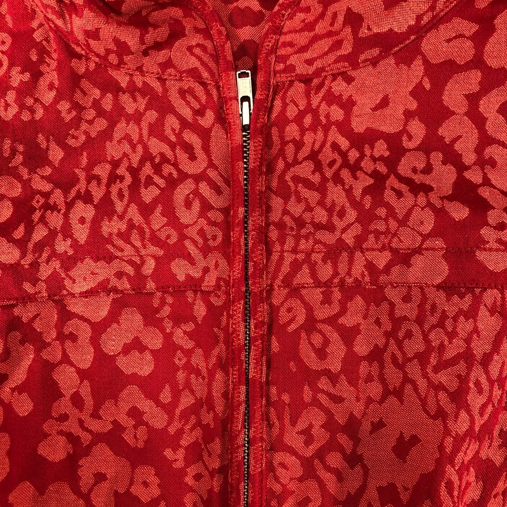 SUSAN BRISTOL Jacket Women's Size 12 Red‎ Orange Evening Full Zip Pockets - Picture 3 of 11